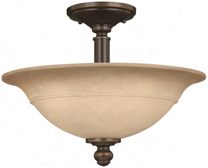 Piymouth Collection Olde Bronze 16" Wide Ceiling Light (k3263)