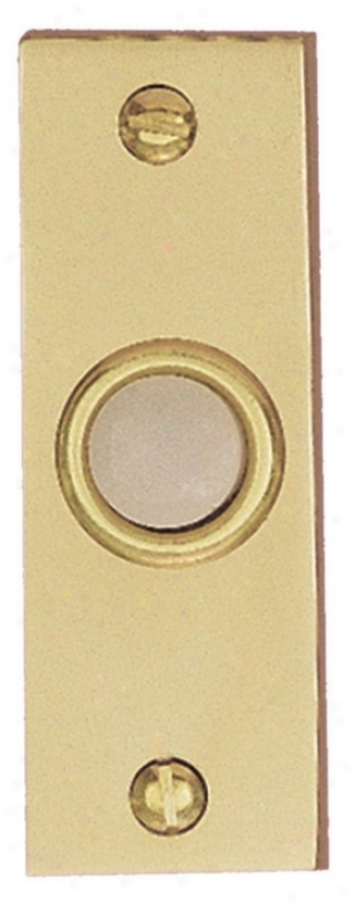 Polished Brass Bar Style Lighted Doorbell Button (k6242)