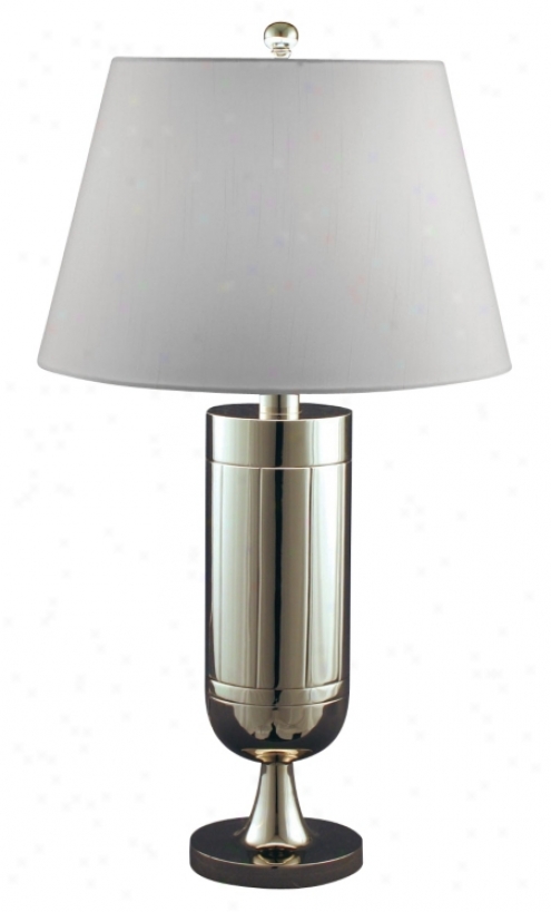 Polished Nickel Solid Brass Trophy Table Lamp (f3222)