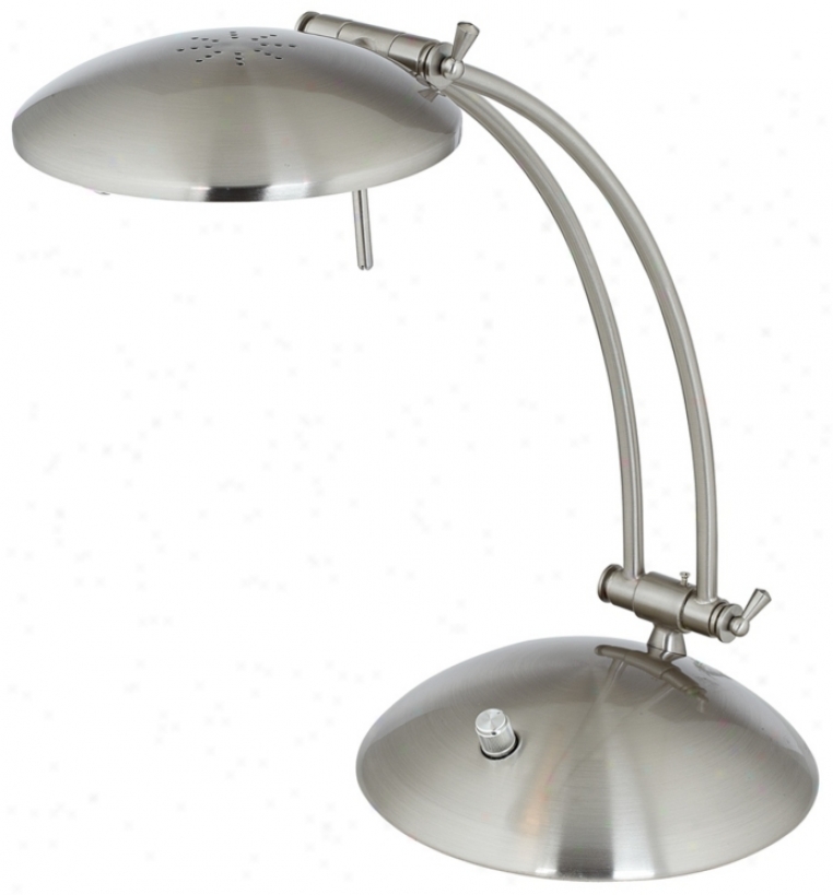 Polished Steel Swoop Desk Lamp (93383)