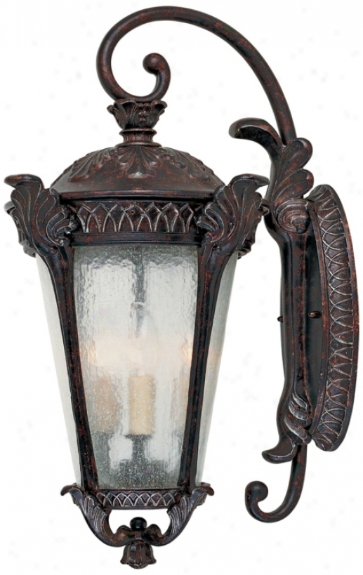 Pompoa Distressed Bronze 22 1/2" High Outdoor Wall Light (j6487)