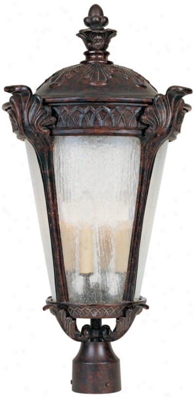 Pompia Distressed Bronze 28 1/4" Lofty Exterior Post Easy  (j6492)