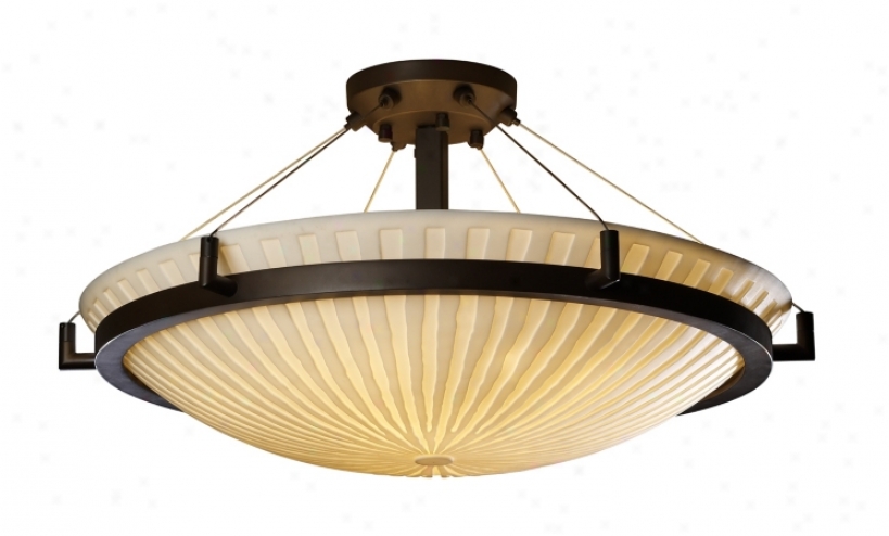 Porcelina Waterfall Harden 20 1/2" Wide Ceiling Light (26222)