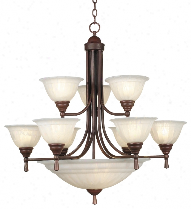 Porto Collection Dark Bronze Finish Chandelier (34751)