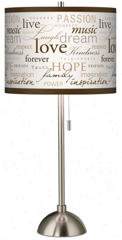 Positivity Giclee Shade Table Lamp (60757-p7758)