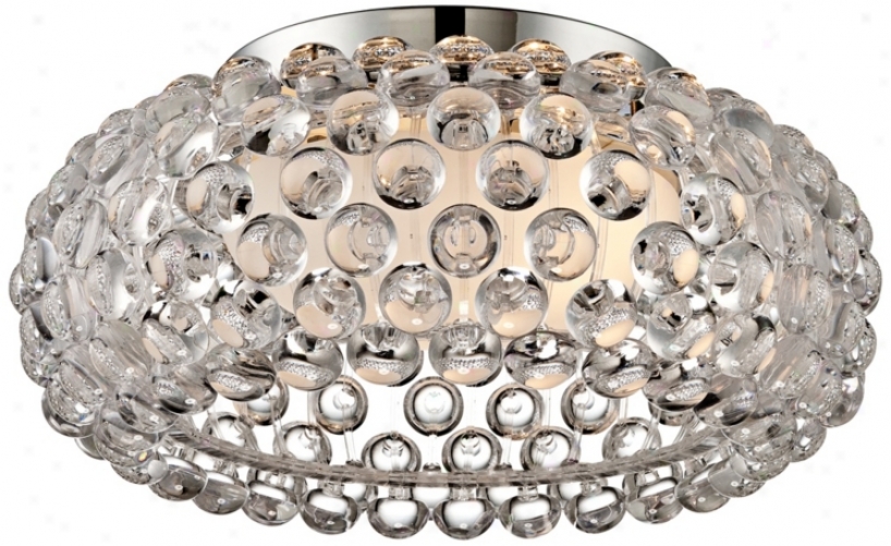 Possini Acrylic Ball 19" Wide Flushmount Ceiling Fixture (u8348)