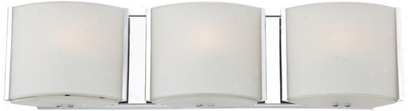 Possini Euro 19 3/4" Wide Frosted Glasq Band Bathroom Light (t8422)