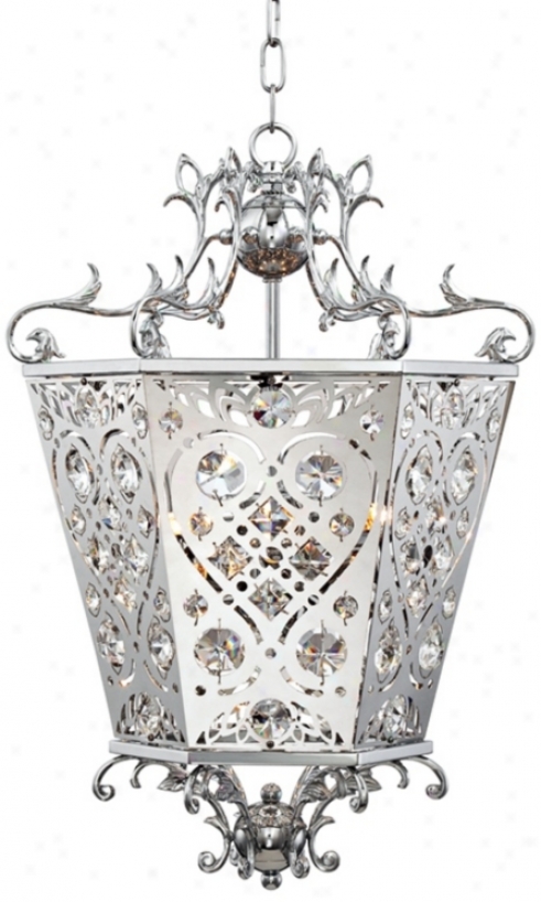 Possini Euro Adelle 14"w Transitional Crystal Pendant Light (w5452)