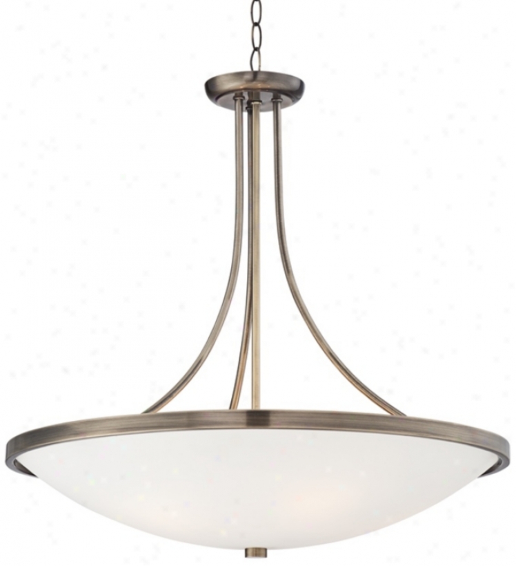 Possini Euro Antique Brass 22" Wide Pendant Light (v8333)