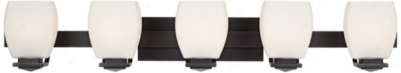 Possini Euro Bronze 5-light Bathroom Wall Light (v2867)