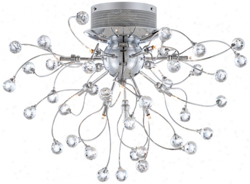 Possini Euro Crystal Balls 23 1/2" Wide Ceiling Light (r8611)