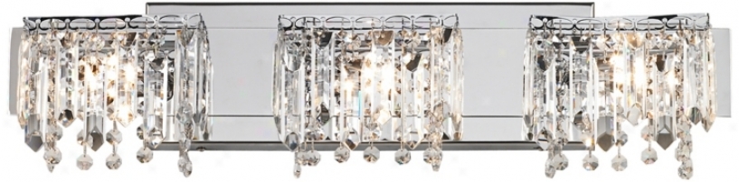 Possini Euro Crystal Strand 25 3/4" Remote Bath Light (r6824)