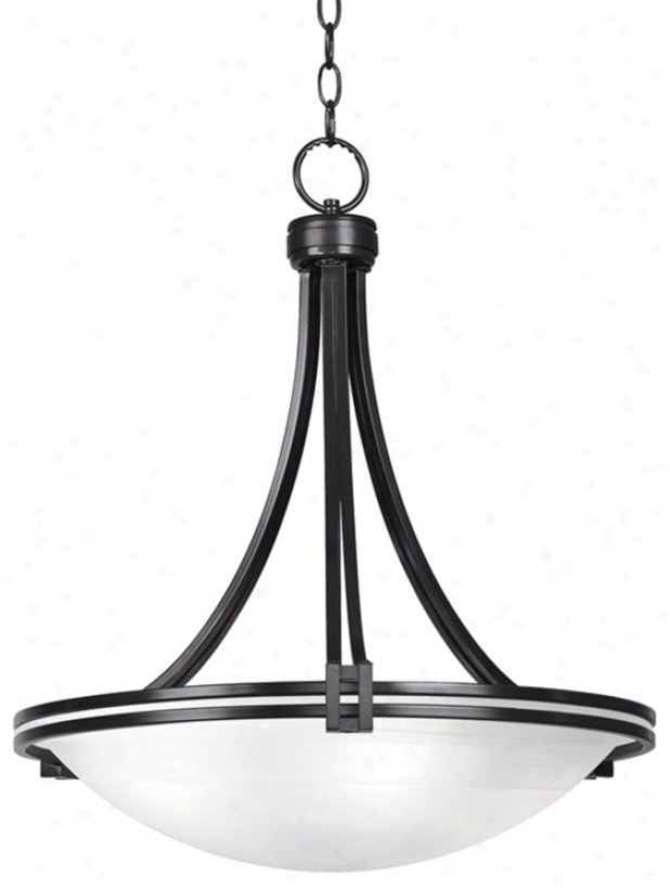 Possini Euro Deco Bronze 20 1/2" Wide Pendant Chandelier (31902)