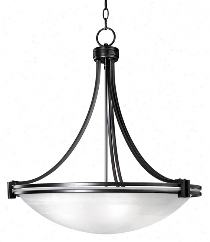 Possini Euro Deco Bronze 24 3/4" Wide Pendant Chandelier (29761)