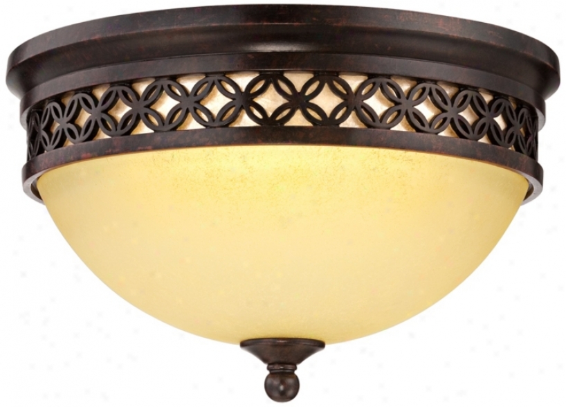 Possini Euro Design 8 1/2" Wide Bronze Led Ceiling Light (x4336)