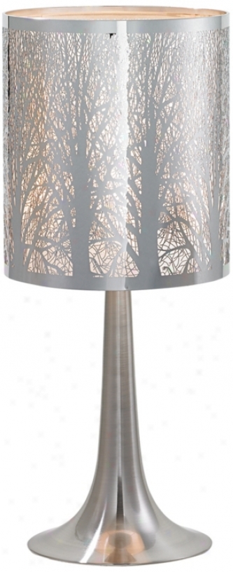 Possini Euro Design Laser-cut Chrome Table Lamp (r2696)