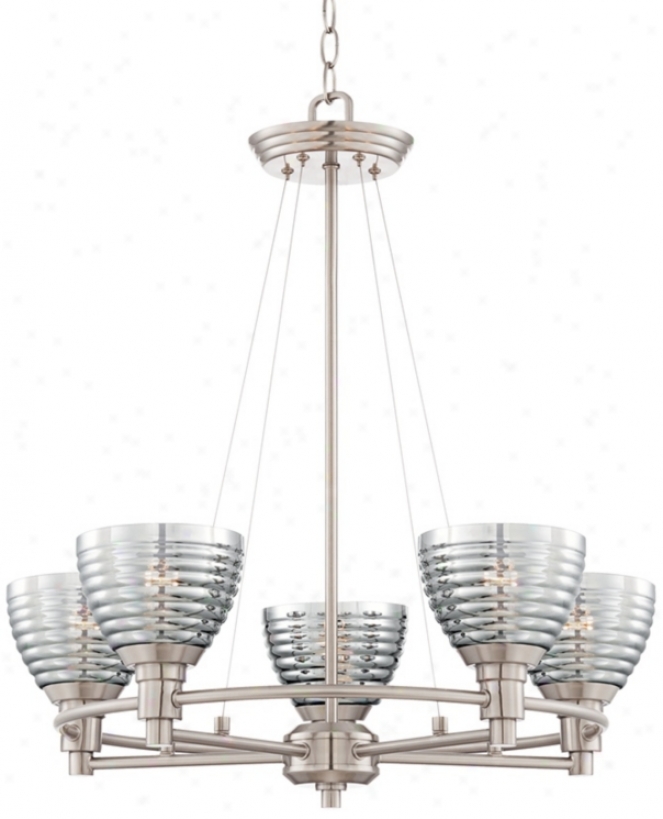 Possini Euro Desig Lucas 5-light Brushed Nickel Chandelier (w9136)