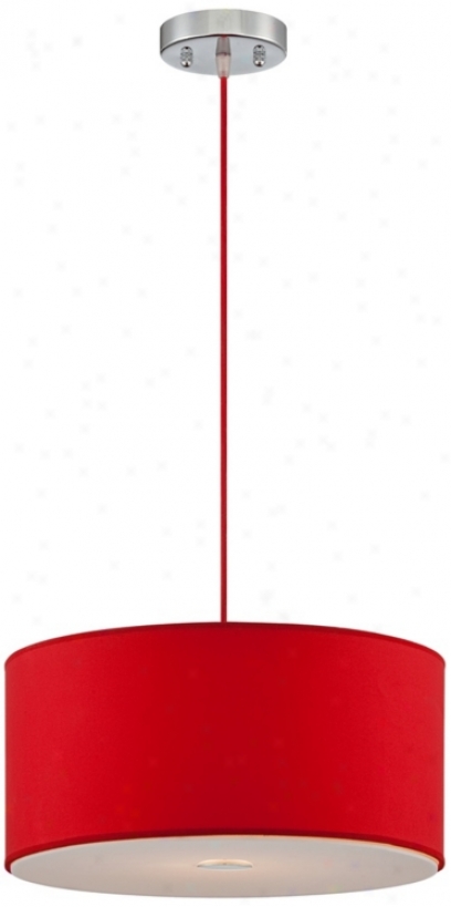 Possini Euro Design Red Degree 15 3/4" Wide Pendant Light (u0756)