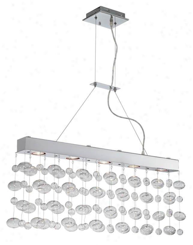 Possini Euro Floating Bubble 5-light Rectangular Chandelier (k5715)