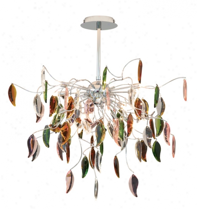 Possini Euro Vibrant Leaves Of Lighht 29" Wide Chandelier (12251)