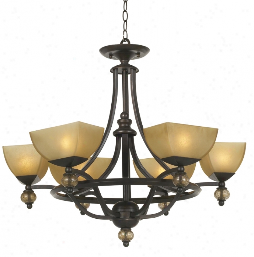 Possini Morocco Collection Six Light Round Chandelier (50865)