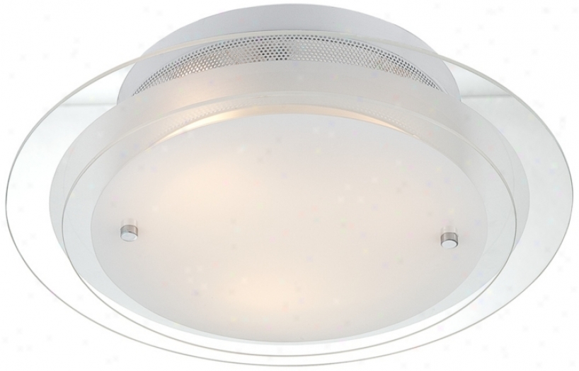 Possini Two Tier Glass 15 3/4" Wide Ceiling Light Fixture (p1329)