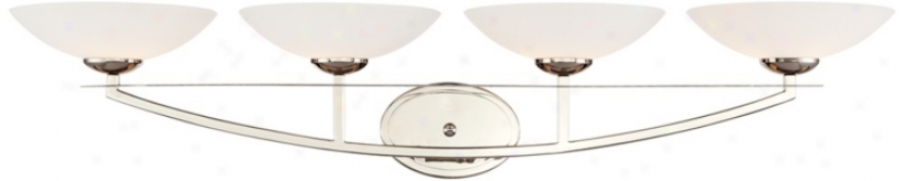 Possini White Bowl 4-light Bath Fixture (u4399)