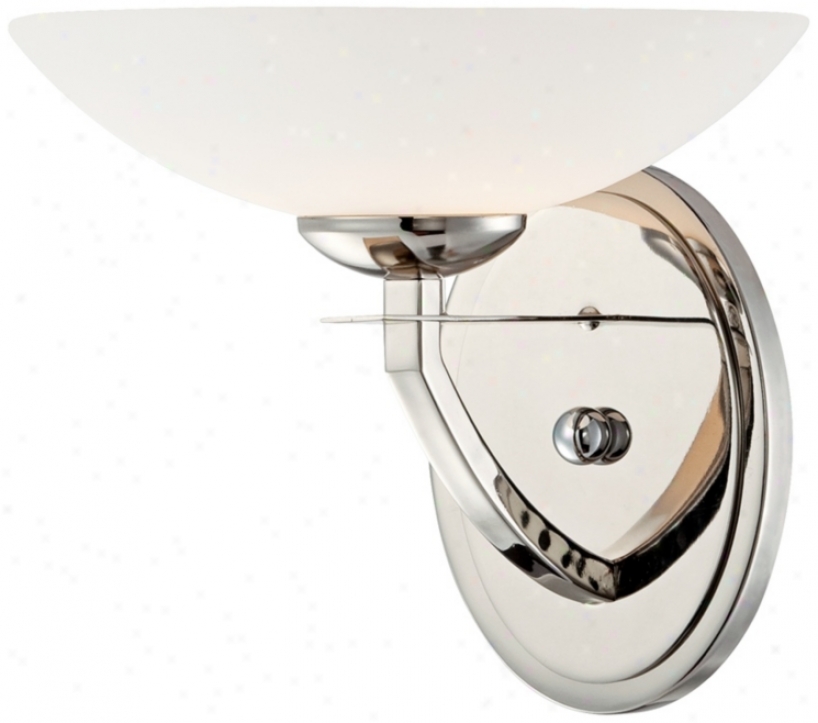 Possini White Bowl Wall Sconce (u4365)