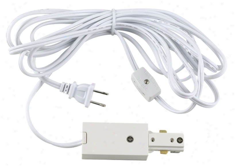 Pro Track&#174;_Track Lighting White Outlet Extension Cord (24323)