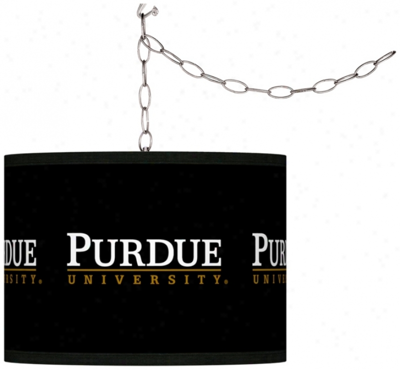 Purdue University 13 1/2" Remote Plug-in Swag Chandelier (f9542-y3563)