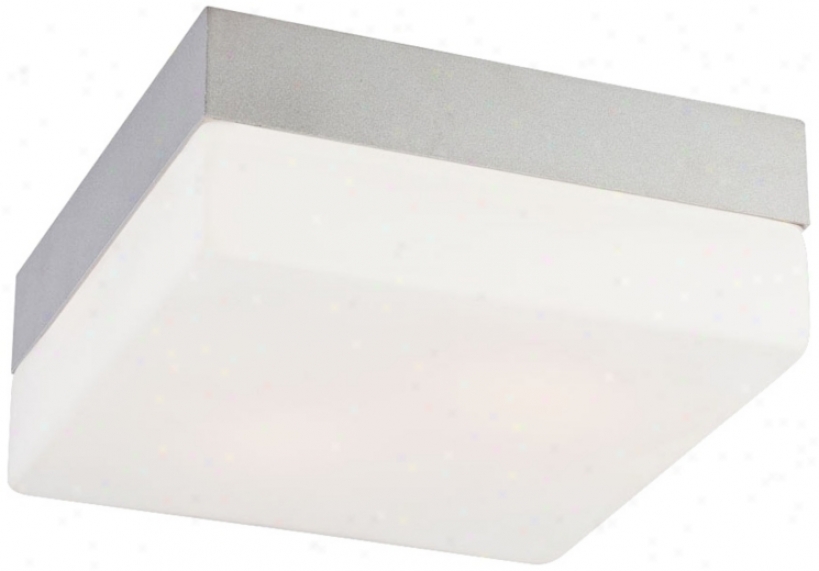 Quad Medium 7 1/2" Wide Metallic Grah Ceiling Light (x0627)