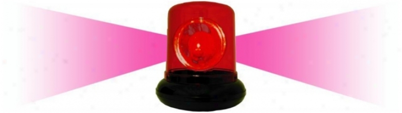 Red Spinning Police Beacon Light (k3022)