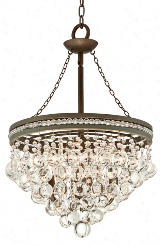 Regina Bronze 18 1/2" Wide Crystal Chandelier (u2231)