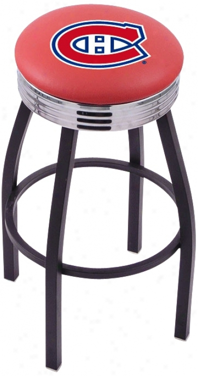 Retro Hockey Montreal Canadiiens Counter Stool (t9246)