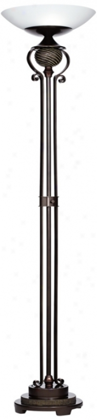 Ribbee Font Light Blaster&#8482; Torchiere Floor Lamp (v2461)