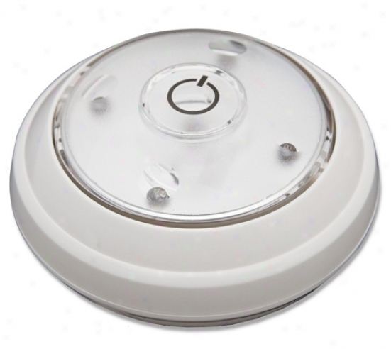 Rite Lite Battery Powered White Led Under Cabinet Puck Light (24929)