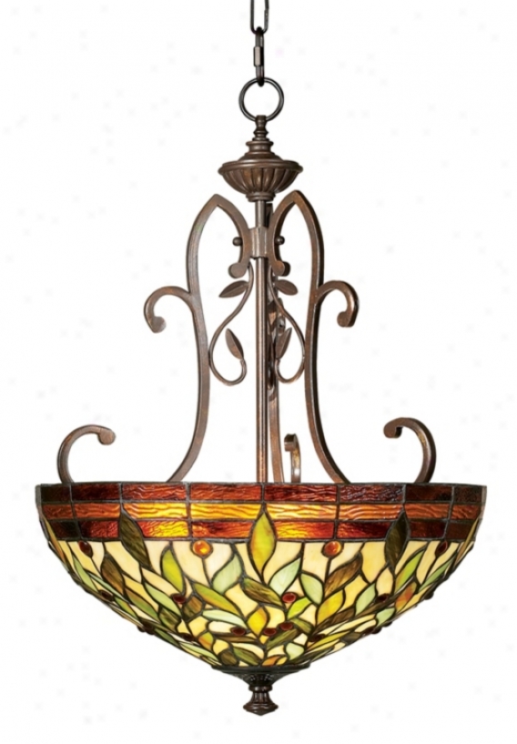 Robert Louis Tiffany 18" Wide Two Light Pendant Chandelier (07787)