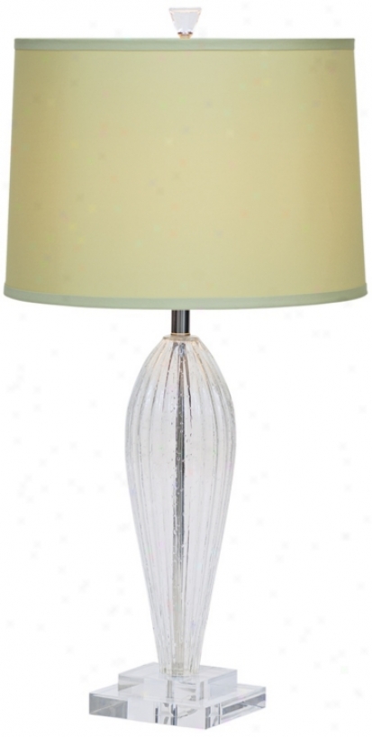 Romano Green Shade Hand-blown Glass Synopsis Lamp (x0514)