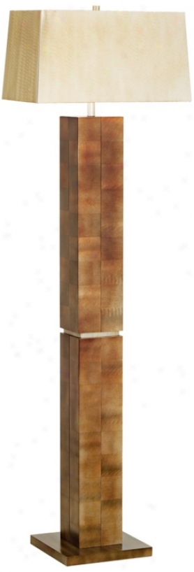 Rootbeer Bronze Square Floor Lamp (92574)