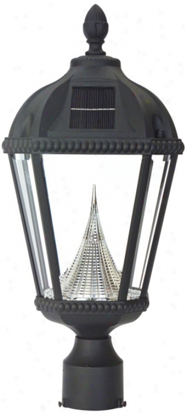 Royal Solar Led Black 20 1/2" High Outdoor Post Liht (p9691)