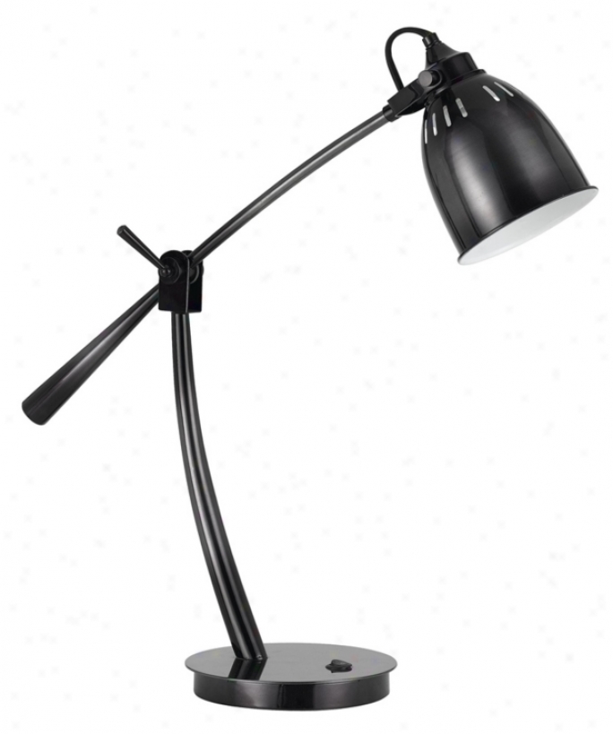 Rubbed Bronze Perfect Adjustable Downbridge Desk Lamp (t8624)