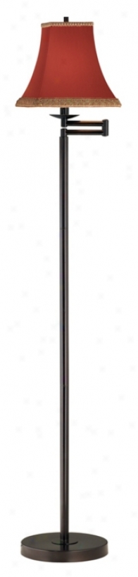 Rust Bronze Finish Swing Arm Floor Lamp (41523-24861)