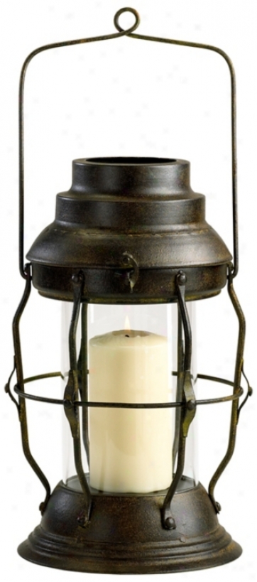 Rustic Iron Willow Lantefn Candle Holder (r0818)