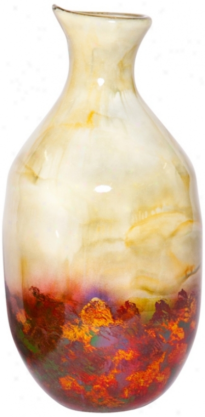 Salsa Large Hand-blown Glass Urn (w6783)