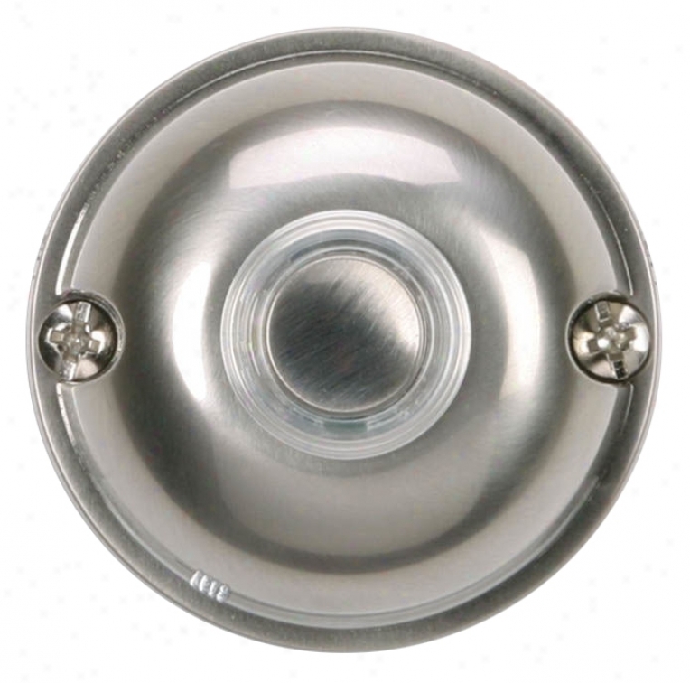 Satin Nickel 2" Round Led Doorbell Button (k6254)