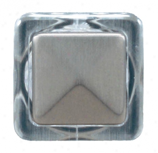 Satin Nickel Finish Square Doorbell Button Insert (k6329)