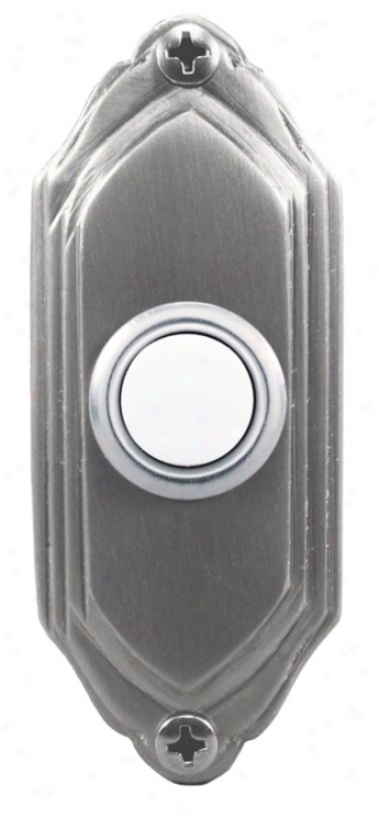 Satin Nickel Lighted Push Button Doorbell Button (k6261)