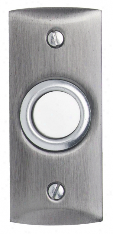 Satin Nickel Round Lighted Doorbell Button (k6163)