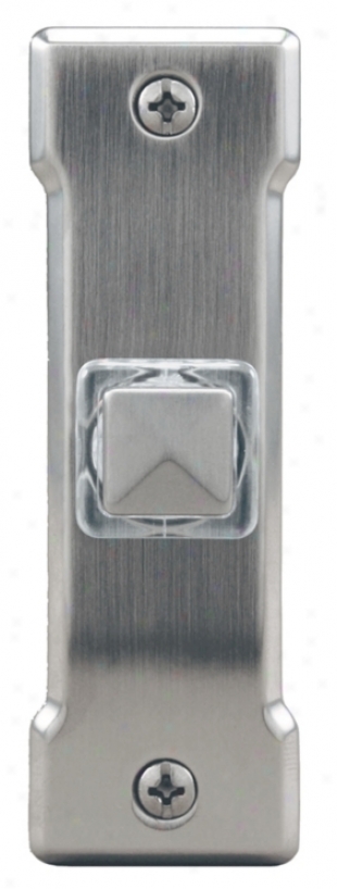 Satin Nickel Square Led Doorbell Button (k6258)