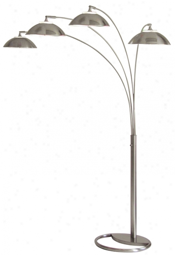 Saucer Four Light Arc Floor Lamp (72180)